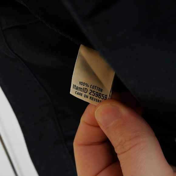 L.L. Bean Favorite Fit Womens 6 Navy Bayside Wrinkle Free Cotton Trouser Pant - Picture 10 of 12